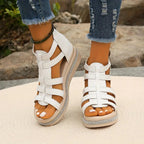 Women’s Adelaide sandals in tan with modern straps and a lightweight sole. 2