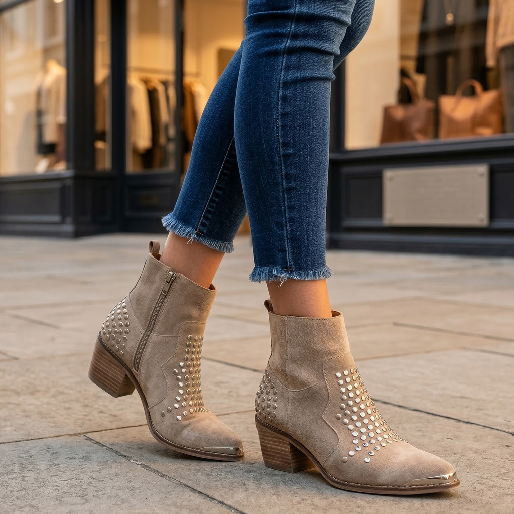 Annie Studded Ankle Boots 2