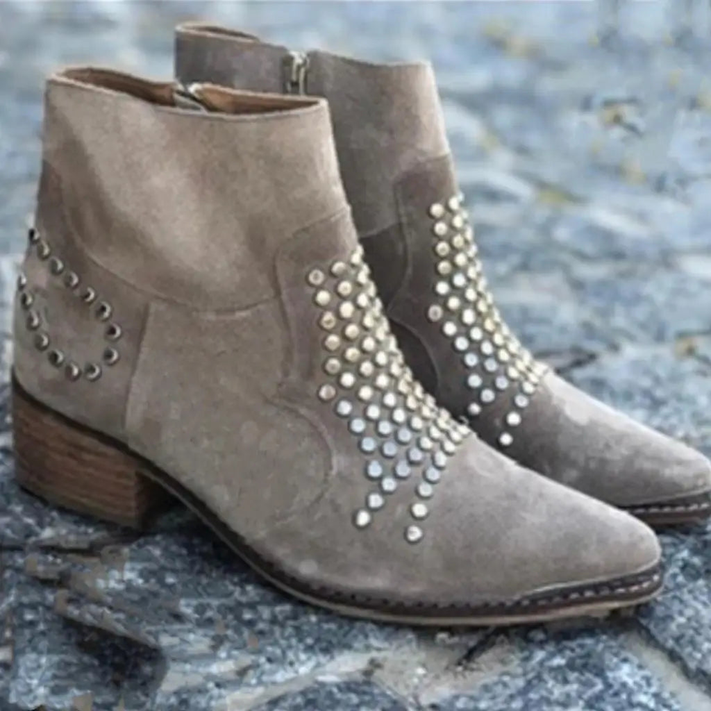 Annie Studded Ankle Boots 7
