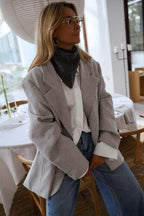 Galia Grey Blazer – detail view