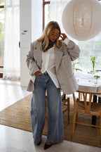 Galia Grey Blazer – styled view