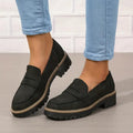 Soft blue moccasins with an ergonomic sole and wedge design, offering a casual and comfortable style. 0