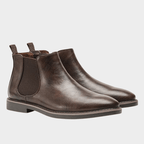 Rokon Chelsea boots, dark brown colorway