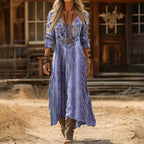 Dulcie | Vintage Purple Long Sleeve Dress