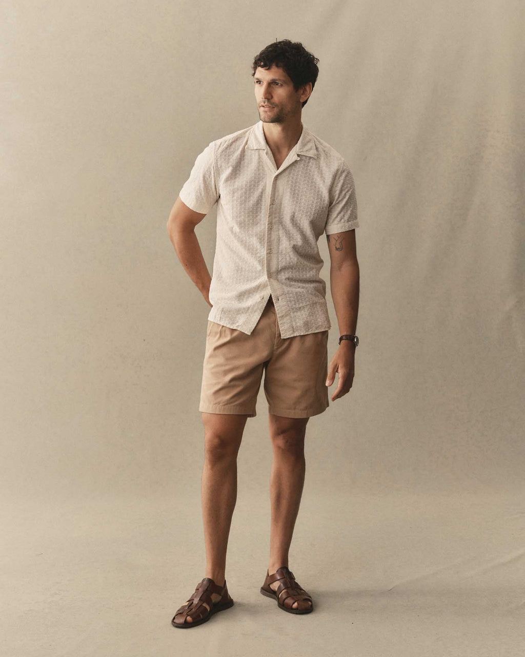 Daxon Shirt | Organic Cotton, Embroidered Stripe 2