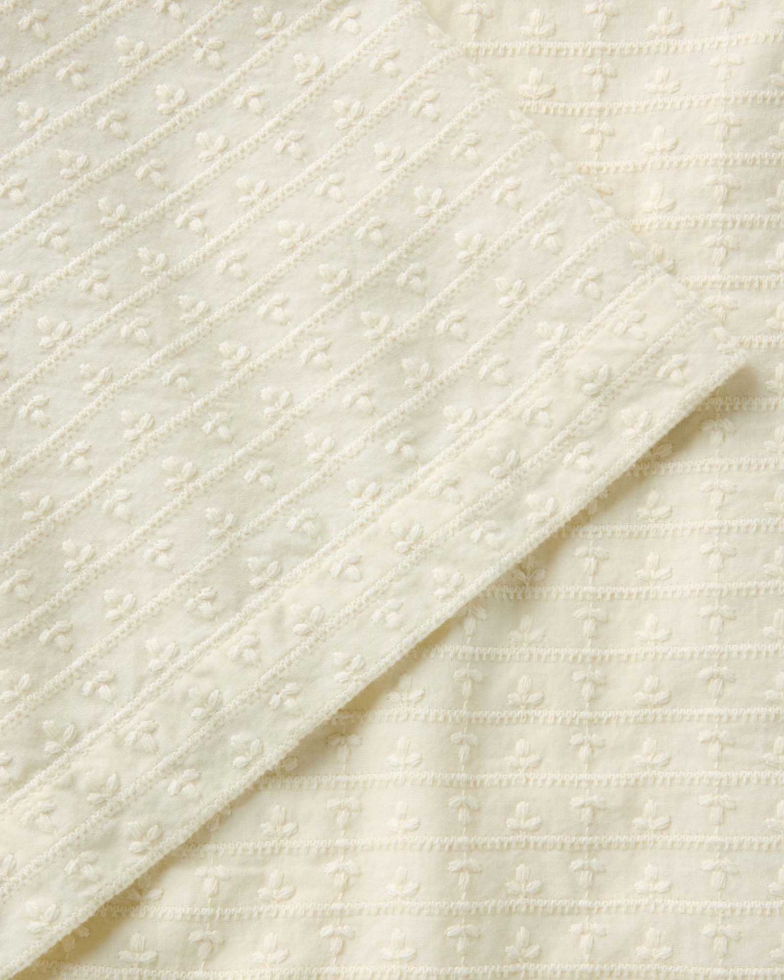 Daxon Shirt | Organic Cotton, Embroidered Stripe 4