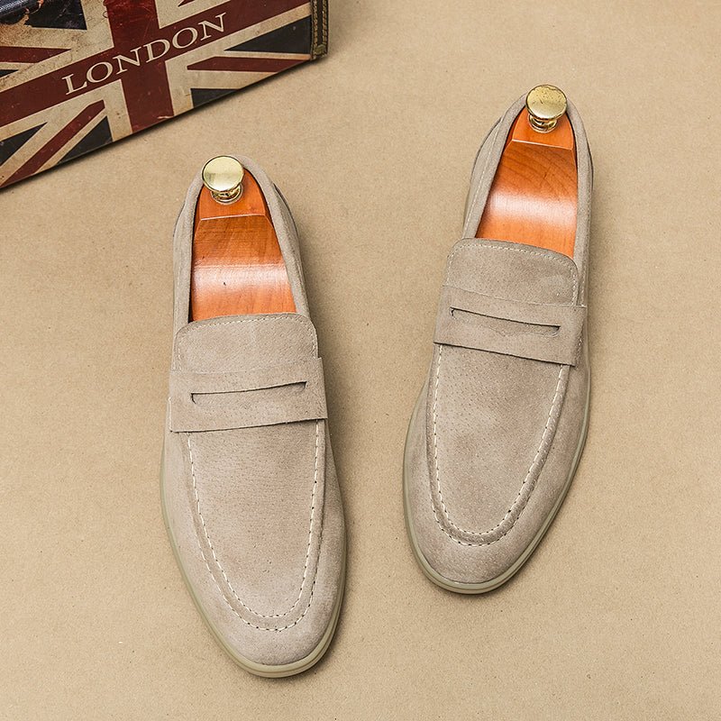 Brando Suede Loafers for Women | Orthopedic Comfort, Slip-On Design - 6
