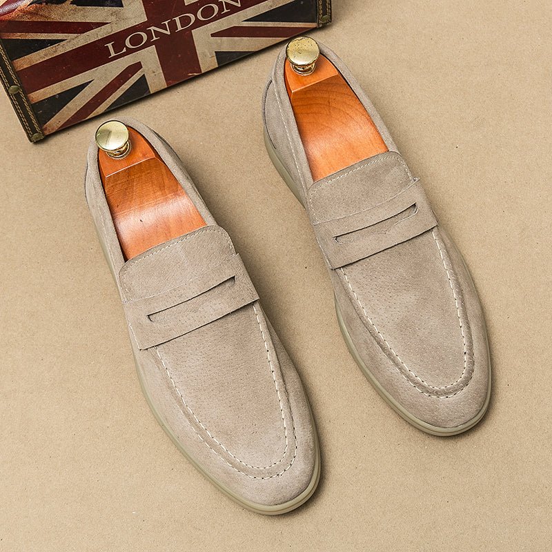 Brando Suede Loafers for Women | Orthopedic Comfort, Slip-On Design - 7