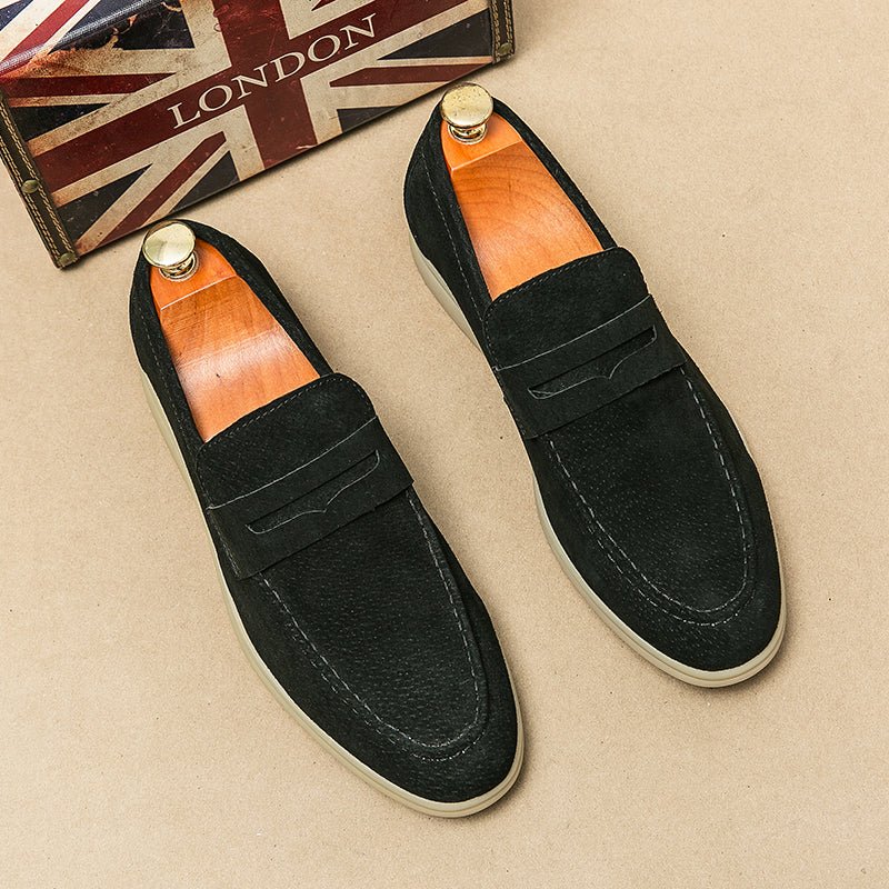 Brando Suede Loafers for Women | Orthopedic Comfort, Slip-On Design - 8
