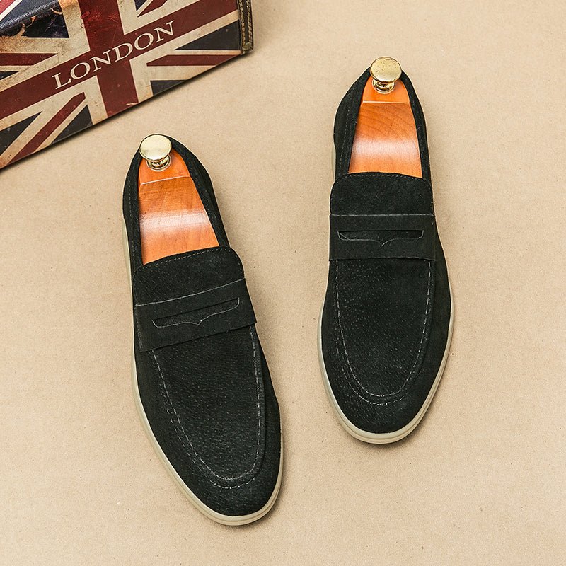 Brando Suede Loafers for Women | Orthopedic Comfort, Slip-On Design - 9