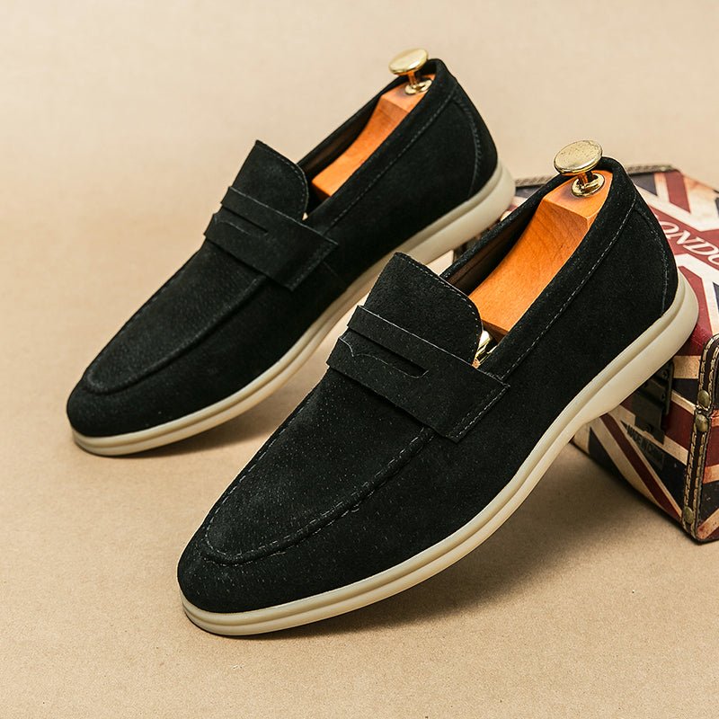 Brando Suede Loafers for Women | Orthopedic Comfort, Slip-On Design - 10
