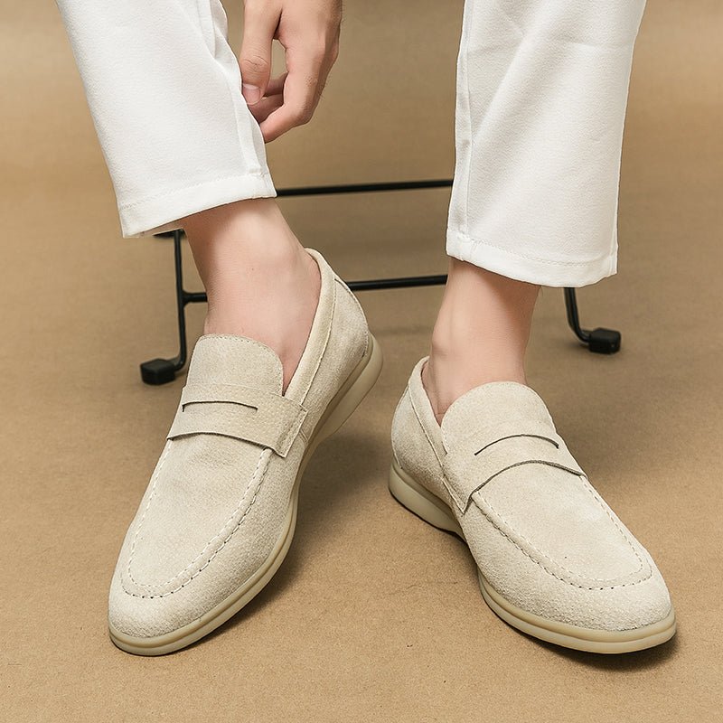 Brando Suede Loafers for Women | Orthopedic Comfort, Slip-On Design - 14