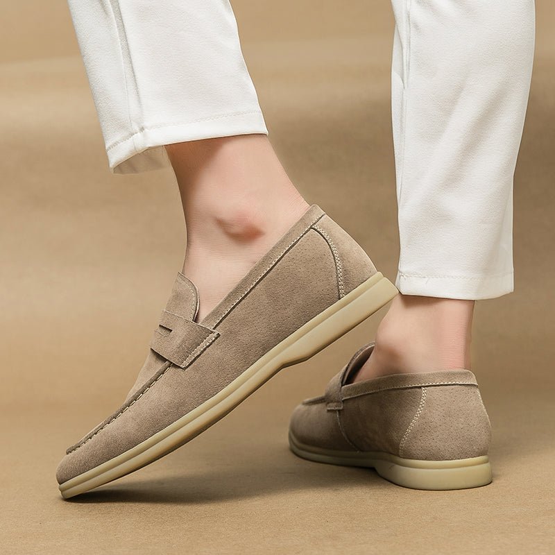 Brando Suede Loafers for Women | Orthopedic Comfort, Slip-On Design - 18