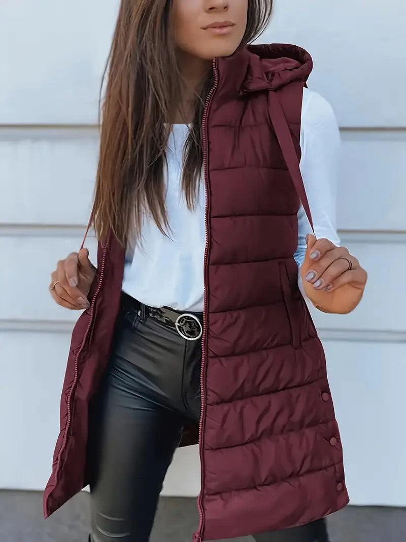 Zella | Casual Sleeveless Long Vest