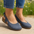 Light blue comfort sandals with a casual style and adjustable straps. 0