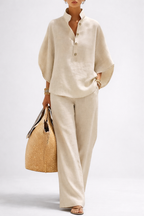 Vienna | Elegant Wide Leg Two-Piece Set