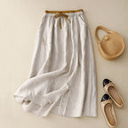 Elysia | Linen Skirt 100% Organic, A-Line Design, Knee-Length
