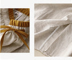 Elysia | Linen Skirt 100% Organic, A-Line Design, Knee-Length
