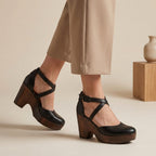 Elysia platform sandals in soft pink, featuring a sleek minimalist design with adjustable straps. 0