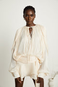 Elysia | Womens Dress Fully Pleated Mini Cocktail Dress with Ruffled Hem