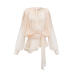 Elysia | Womens Dress Fully Pleated Mini Cocktail Dress with Ruffled Hem