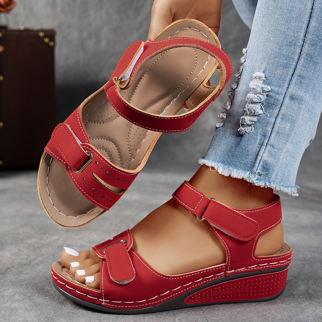 Light blue orthopedic sandals with adjustable straps, featuring a casual and comfortable style. 1