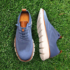 Light blue orthopedic shoes for women, designed for comfort with a casual, sporty style suitable for daily wear. 7
