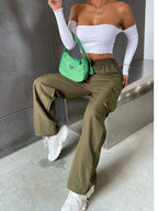 Urban Streetwear Cargo Pants - Polyester