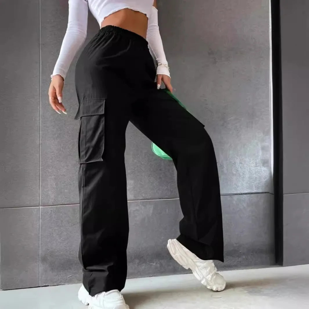 Urban Streetwear Cargo Pants - Polyester