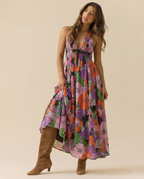 Cheela | Halter Maxi Beach Dress