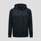 Felix | Retro Solid Kangaroo Pocket Hoodie