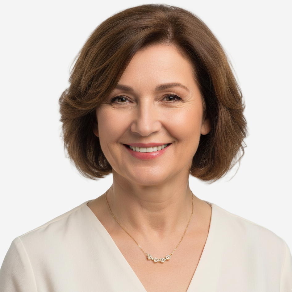 Alethea - Heart Necklace with Leaf Design