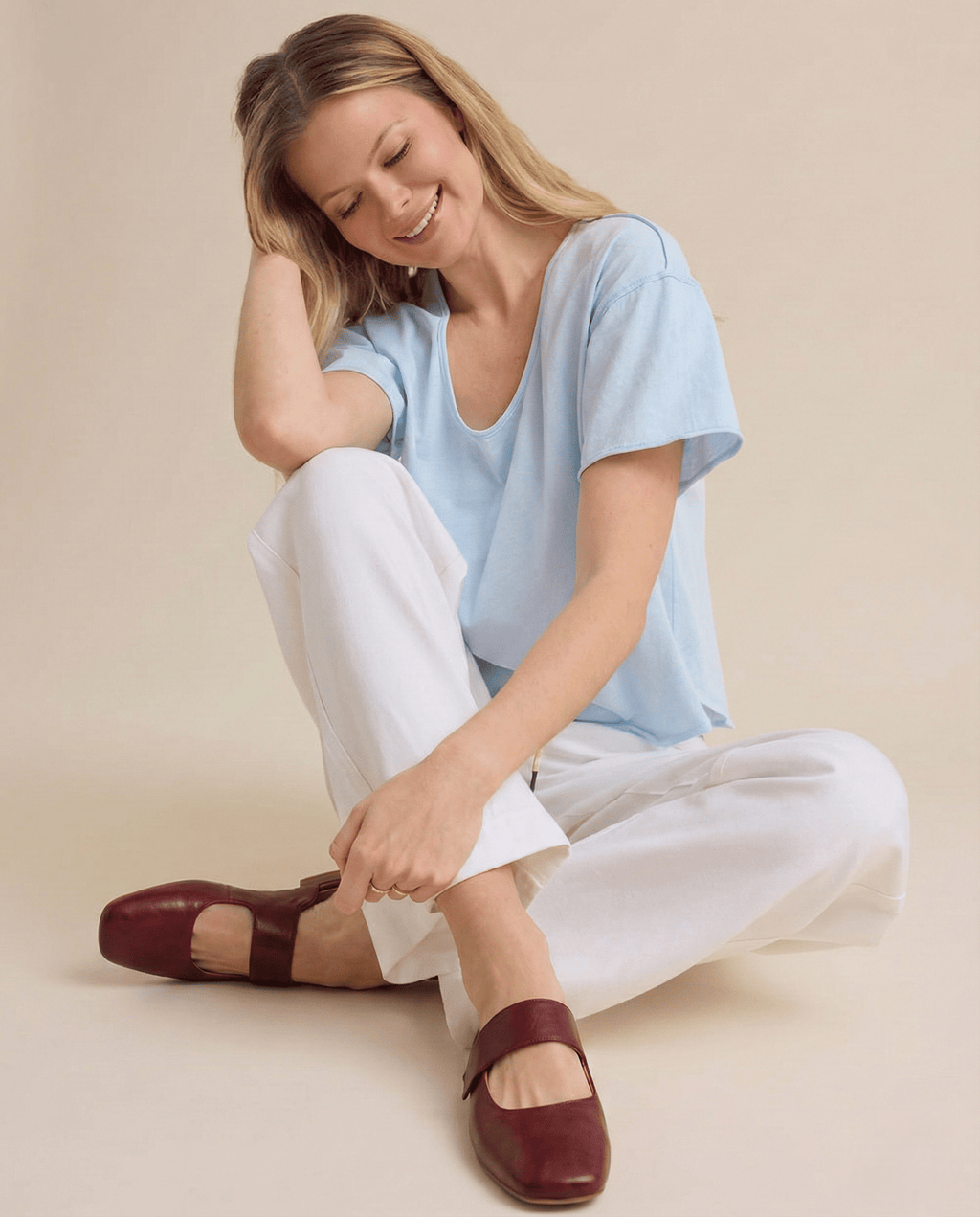 Yena | Leather Square Toe Chunky Heel Mules