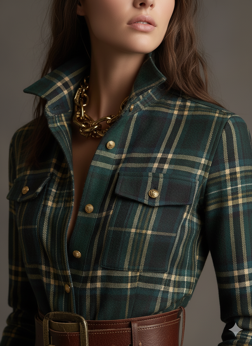 Lauren | Classic Belted Button-Up Shirt Dress