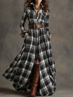 Lauren | Classic Belted Button-Up Shirt Dress