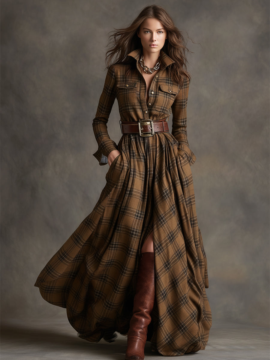 Lauren | Classic Belted Button-Up Shirt Dress