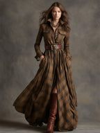 Lauren | Classic Belted Button-Up Shirt Dress