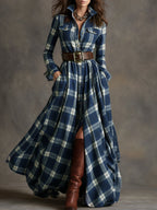 Lauren | Classic Belted Button-Up Shirt Dress