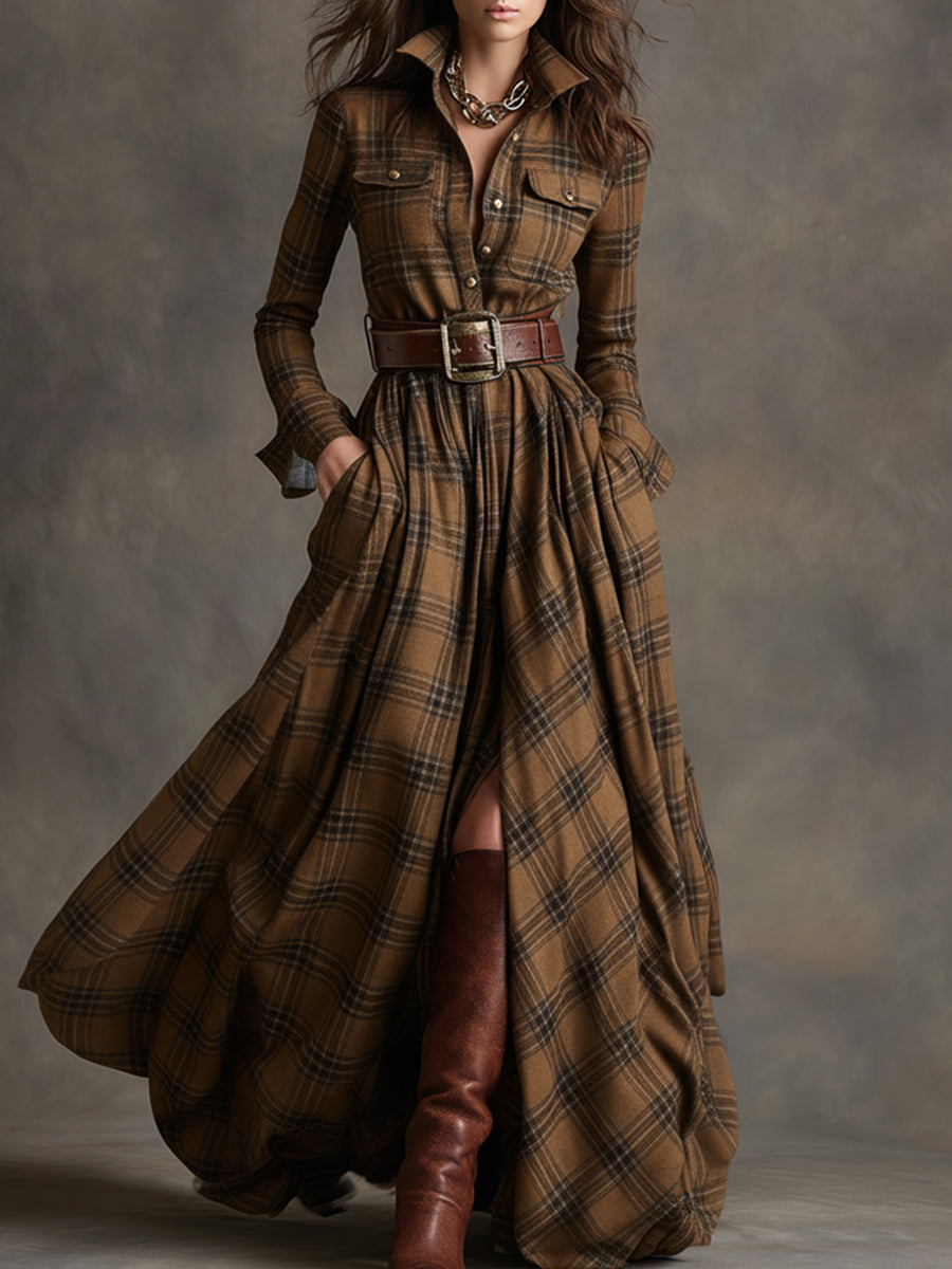 Lauren | Classic Belted Button-Up Shirt Dress