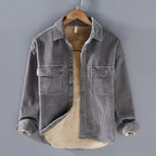 Harvey | Warm Ribbed Button-Front Jacket
