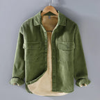 Harvey | Warm Ribbed Button-Front Jacket