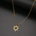 Solstice Sun Pendant Necklace – front view