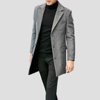 Thomas Single-Breasted Notch Lapel Coat – side view