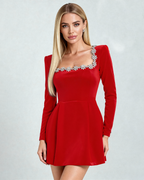 Rhosavira - Elegant Crystal Dress