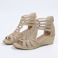 Comfortable orthopedic sandals in a soft beige color with a stylish, modern design. 0