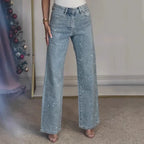 Yori Fashion women's jeans with sparkling glitter