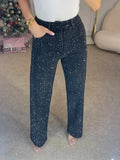 Yori Fashion women's jeans with sparkling glitter