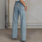 Yori Fashion women's jeans with sparkling glitter