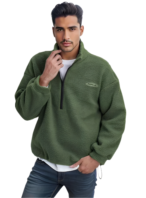 Ronan sherpa quarter-zip pullover
