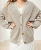 Evelyn | Women’s Winter Knit Casual Button Up  Cardigan